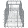 Arched Gabion Basket 78.7"x19.7"x15.7"/23.6" Galvanized Iron