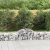 Arched Gabion Basket 78.7"x19.7"x15.7"/23.6" Galvanized Iron