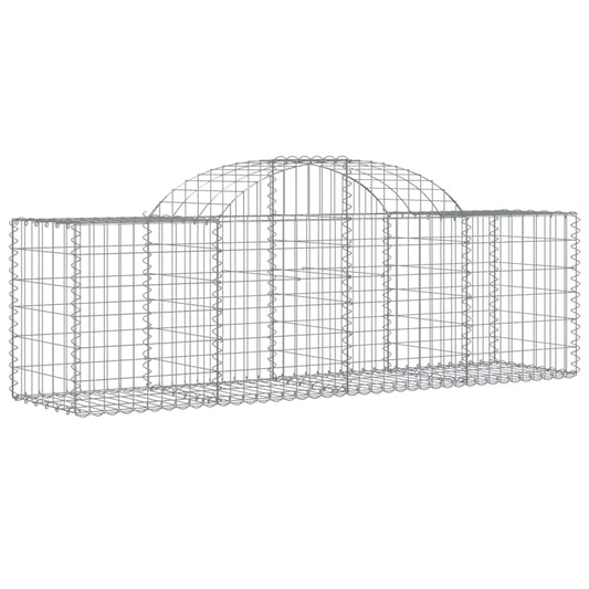 Arched Gabion Basket 200x50x60/80 cm Galvanised Iron