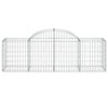 Arched Gabion Basket 78.7"x19.7"x23.6"/31.5" Galvanized Iron