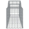 Arched Gabion Basket 78.7"x19.7"x23.6"/31.5" Galvanized Iron