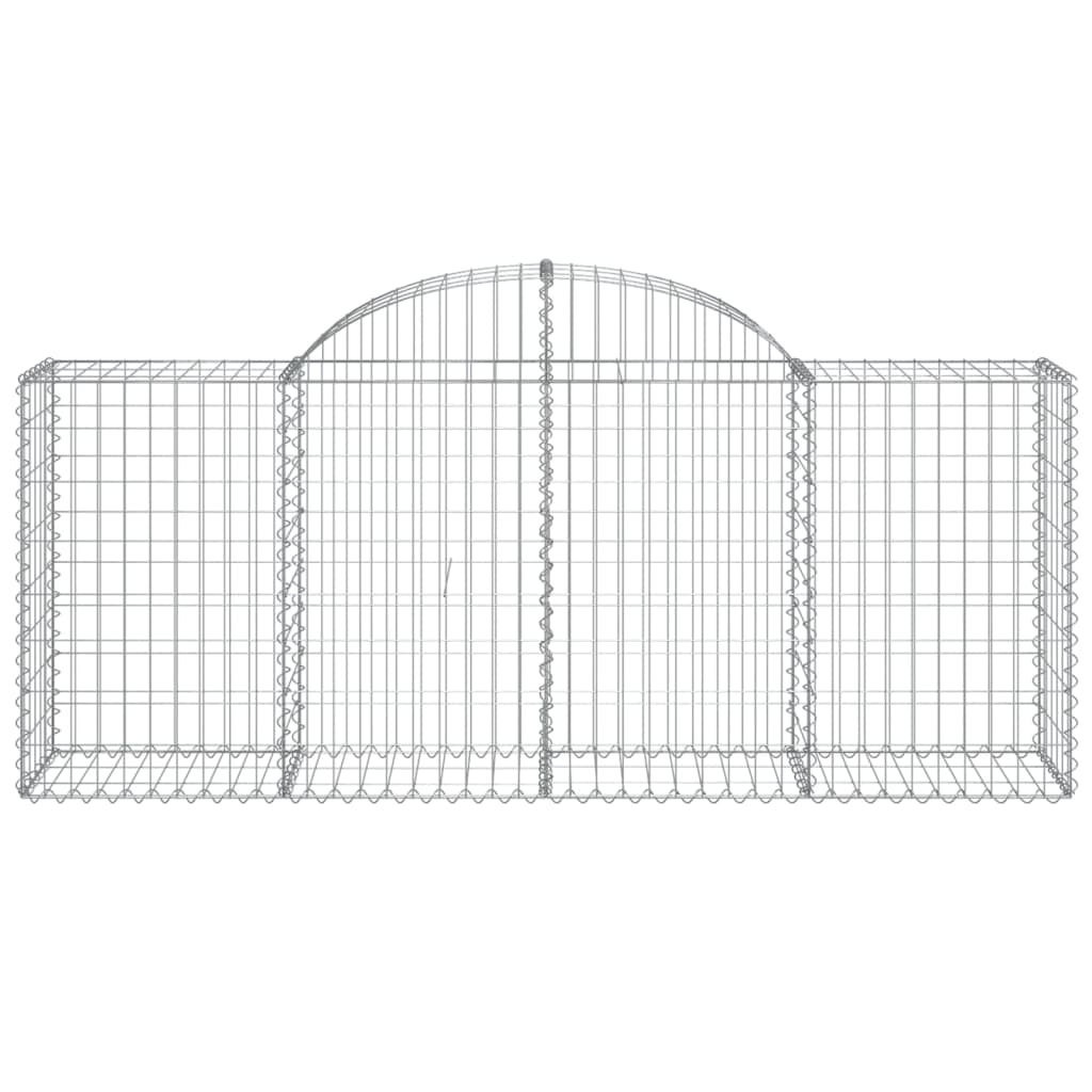 Arched Gabion Basket 200x50x80/100 cm Galvanised Iron