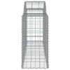 Arched Gabion Basket 78.7"x19.7"x31.5"/39.4" Galvanized Iron