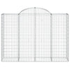 Arched Gabion Basket 78.7"x19.7"x55.1"/63" Galvanized Iron