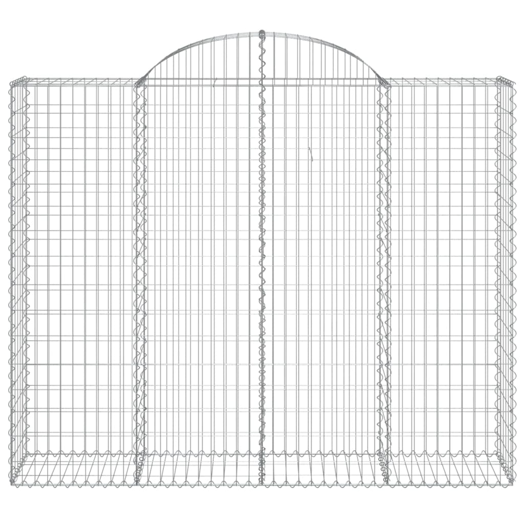 Arched Gabion Basket 200x50x160/180 cm Galvanised Iron