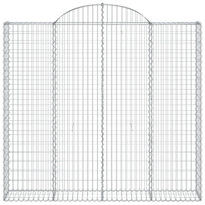 Arched Gabion Basket 200x50x180/200 cm Galvanised Iron