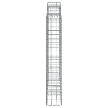 Arched Gabion Basket 200x50x180/200 cm Galvanised Iron