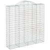 Arched Gabion Basket 200x50x200/220 cm Galvanised Iron