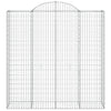Arched Gabion Basket 200x50x200/220 cm Galvanised Iron