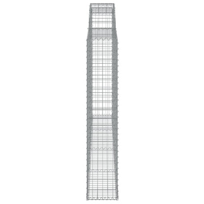 Arched Gabion Basket 300x30x160/180 cm Galvanised Iron