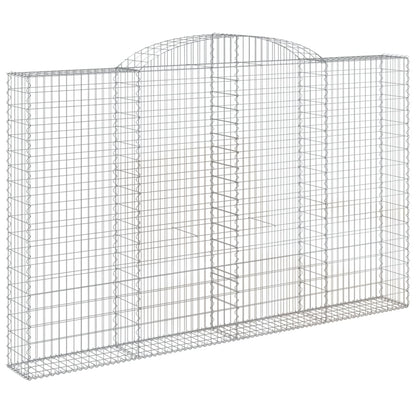 Arched Gabion Basket 300x30x180/200 cm Galvanised Iron