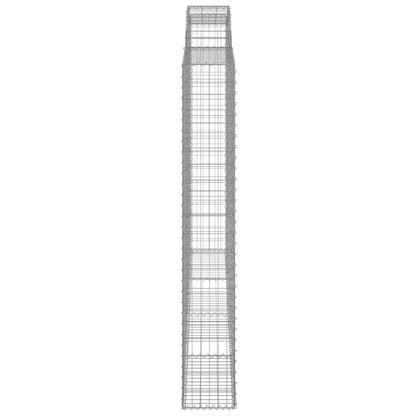 Arched Gabion Basket 300x30x200/220 cm Galvanised Iron