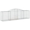 Arched Gabion Basket 118.1"x19.7"x31.5"/39.4" Galvanized Iron