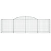 Arched Gabion Basket 118.1"x19.7"x31.5"/39.4" Galvanized Iron