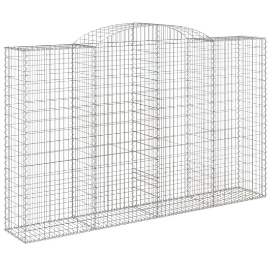 Arched Gabion Basket 300x50x180/200 cm Galvanised Iron