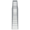 Arched Gabion Basket 157.5"x11.8"x39.4"/47.2" Galvanized Iron