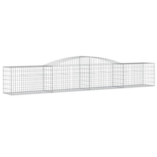 Arched Gabion Basket 400x50x60/80 cm Galvanised Iron