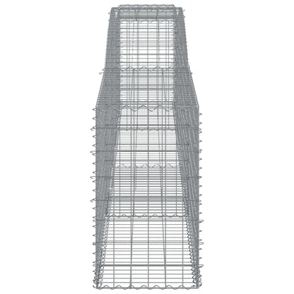 Arched Gabion Basket 400x50x80/100 cm Galvanised Iron