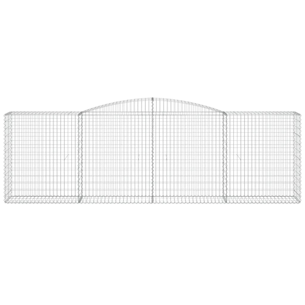 Arched Gabion Basket 400x50x120/140 cm Galvanised Iron