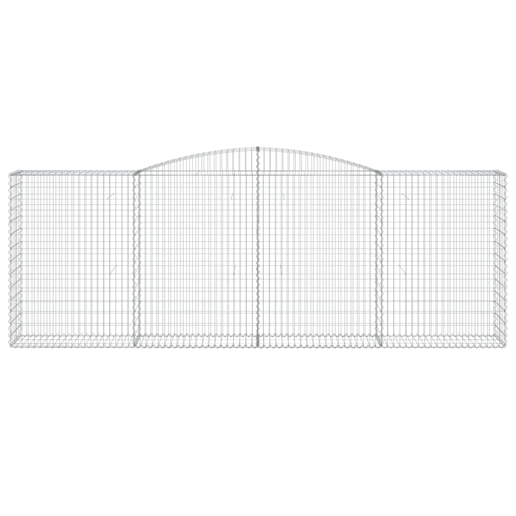 Arched Gabion Basket 400x50x140/160 cm Galvanised Iron
