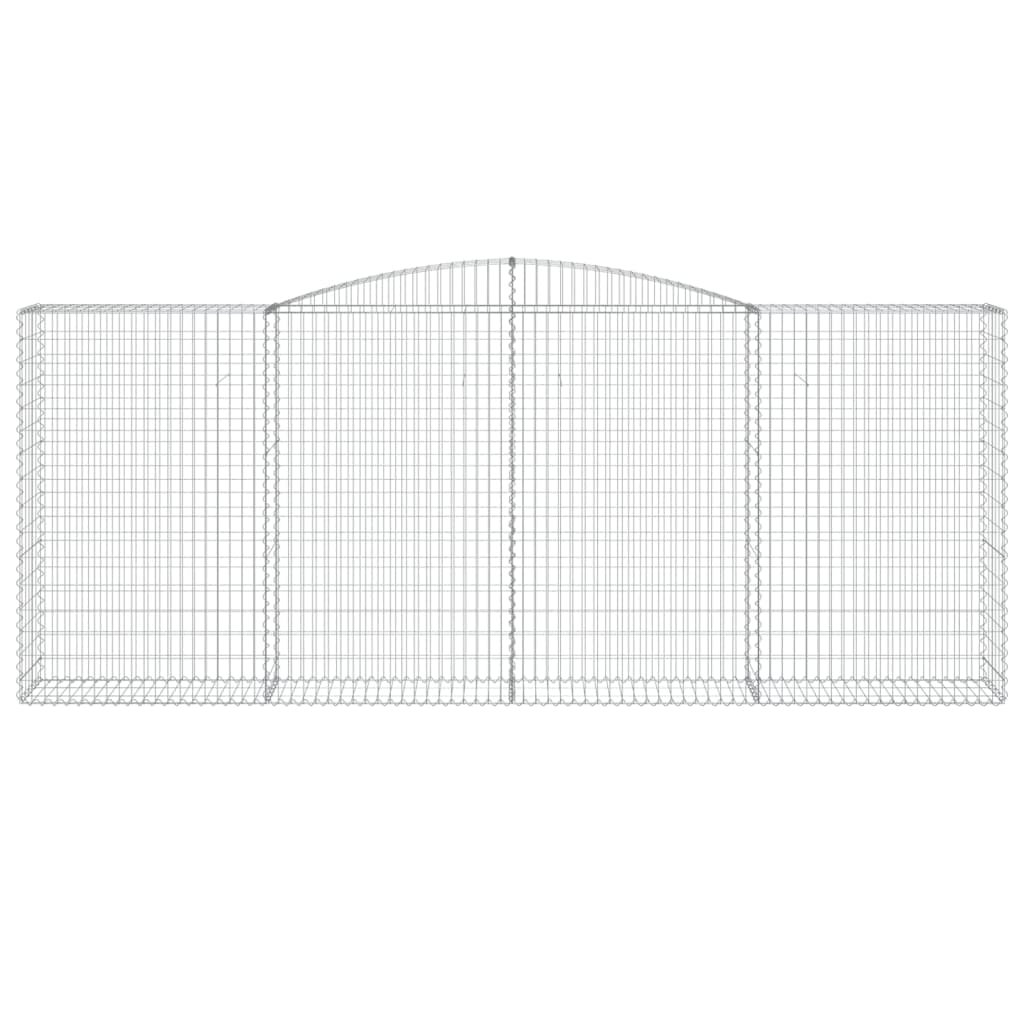 Arched Gabion Basket 400x50x160/180 cm Galvanised Iron
