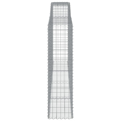 Arched Gabion Basket 400x50x180/200 cm Galvanised Iron