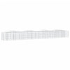 Arched Gabion Raised Bed 400x50x50 cm Galvanised Iron