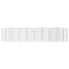 Arched Gabion Raised Bed 400x50x100 cm Galvanised Iron