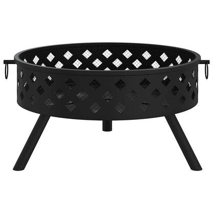 Fire Pit with Poker 58 cm XXL Steel