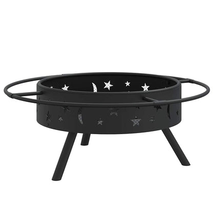 Fire Pit with Poker 70 cm XXL Steel