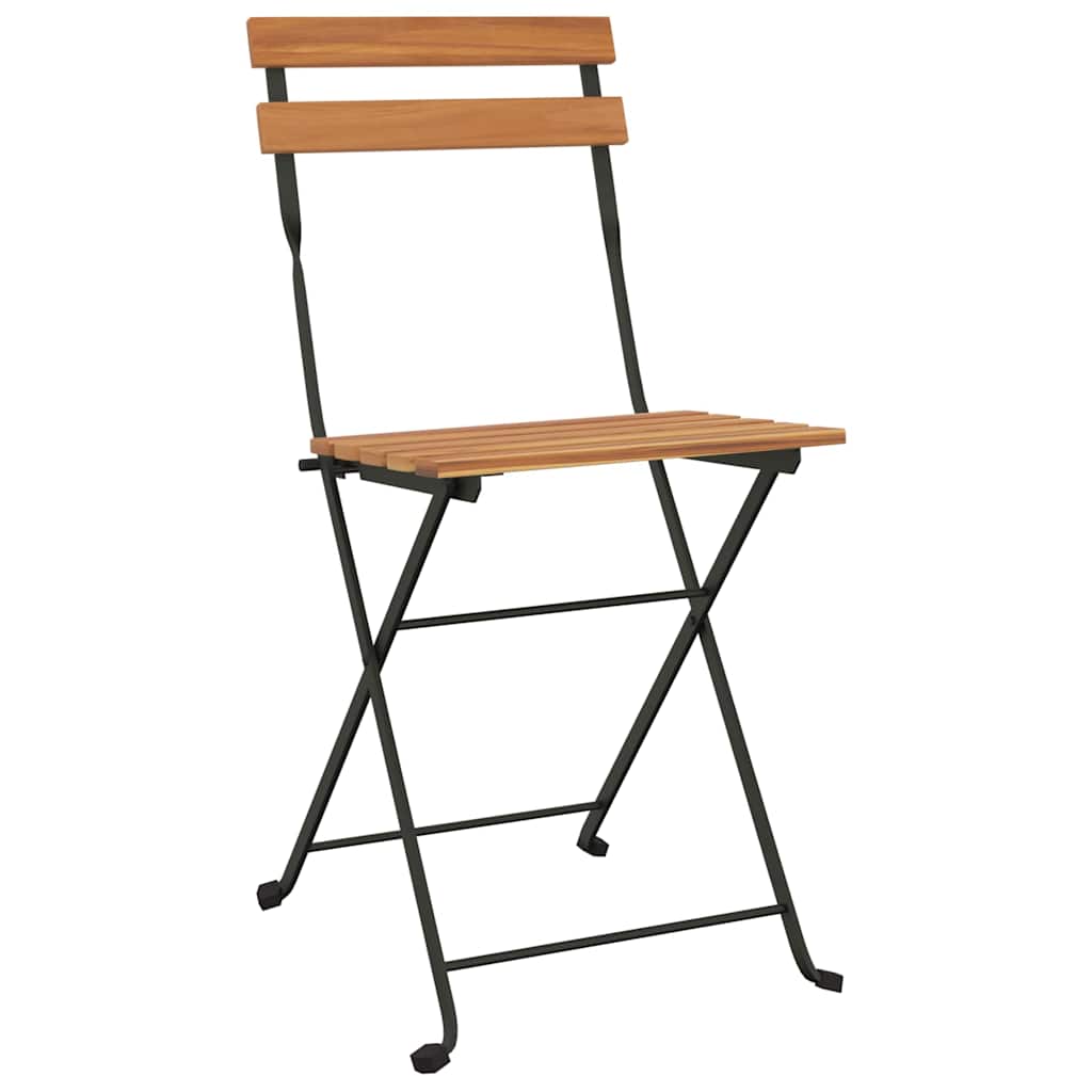 Folding Bistro Set | Natural wood | Solid acacia wood | Standard