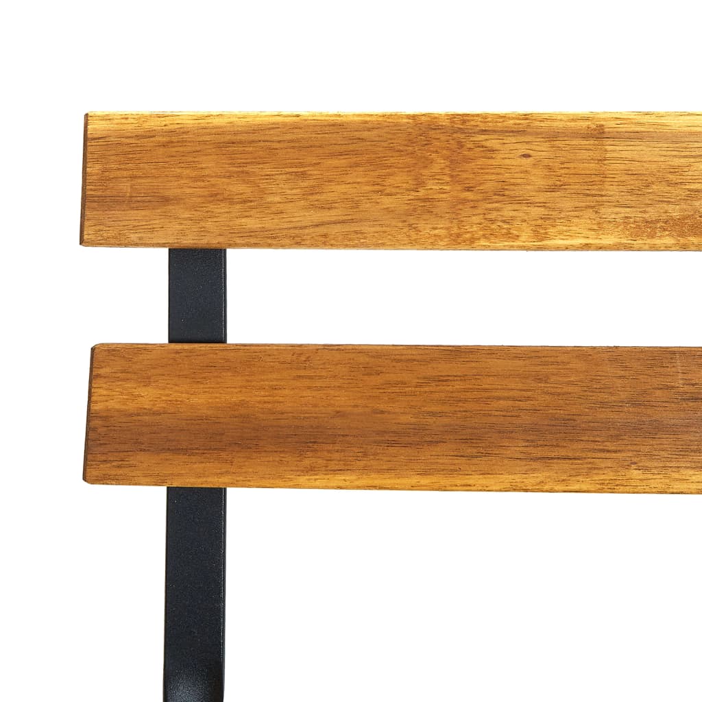 Garden Chair | Set of 6 | Brown | Solid Acacia wood | Standard
