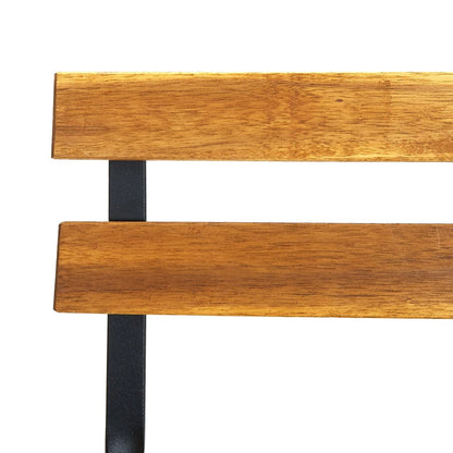 Garden Chair | Set of 6 | Brown | Solid Acacia wood | Standard