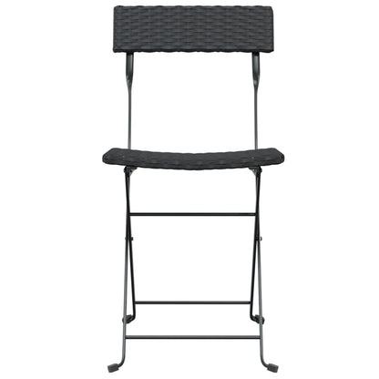 Folding Bistro Chair | Set of 8 | Black
