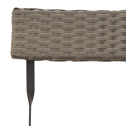 Folding Bistro Chair | Set of 4 | Grey | PE rattan | Standard | Foldable