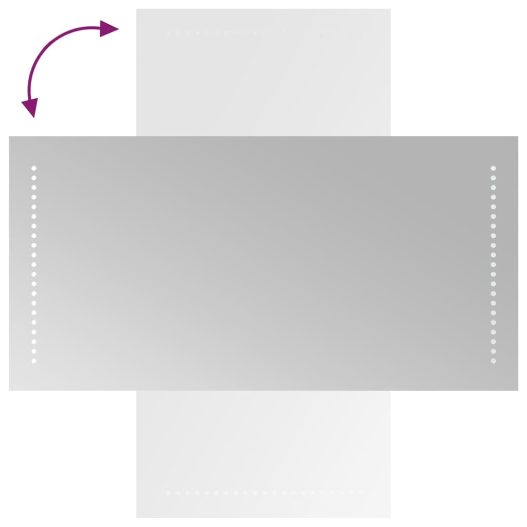 LED Bathroom Mirror 40x80 cm