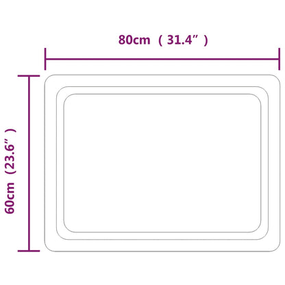 LED Bathroom Mirror 60x80 cm