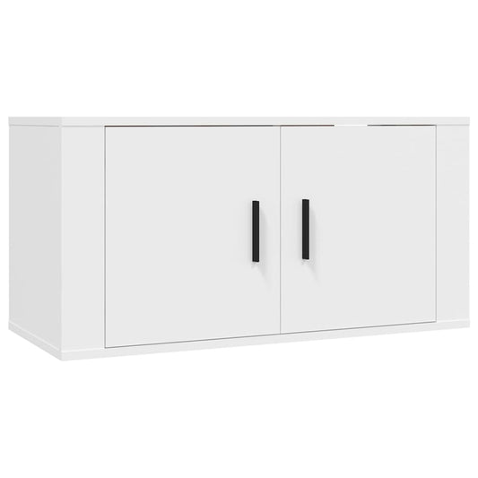 Wall Mounted TV Cabinet White 80x34,5x40 cm