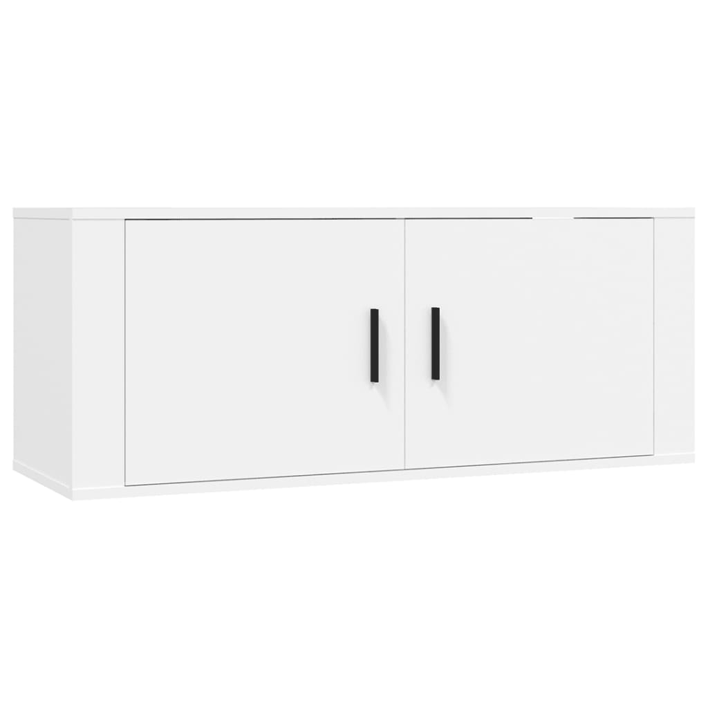 Wall Mounted TV Cabinet White 100x34,5x40 cm
