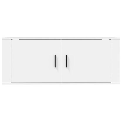 Wall Mounted TV Cabinet White 100x34,5x40 cm