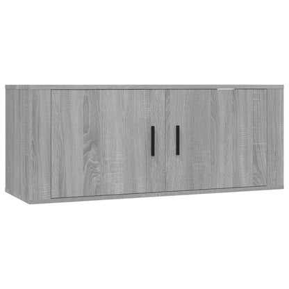 Wall Mounted TV Cabinet Grey Sonoma 100x34,5x40 cm