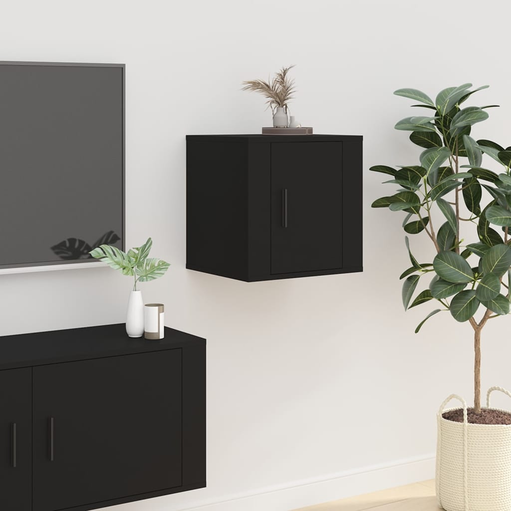 Wall Mounted TV Cabinet Black 40x34,5x40 cm