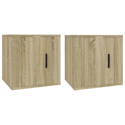 Wall Mounted TV Cabinets 2 pcs Sonoma Oak 40x34.5x40 cm