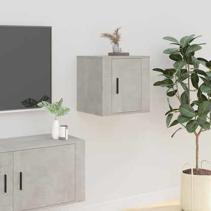 2 Piece Wall-mounted TV Cabinet Set Concrete Grey 40x34,5x40 cm