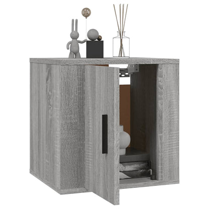 2 Piece Wall-mounted TV Cabinet Set Grey Sonoma 40x34,5x40 cm