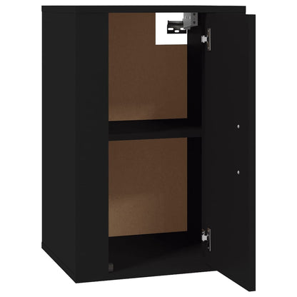 Wall Mounted TV Cabinet Black 40x34.5x60 cm