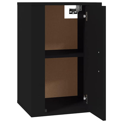 2 Piece Wall-mounted TV Cabinet Set Black 40x34,5x60 cm