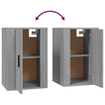 2 Piece Wall-mounted TV Cabinet Set Grey Sonoma 40x34,5x60 cm