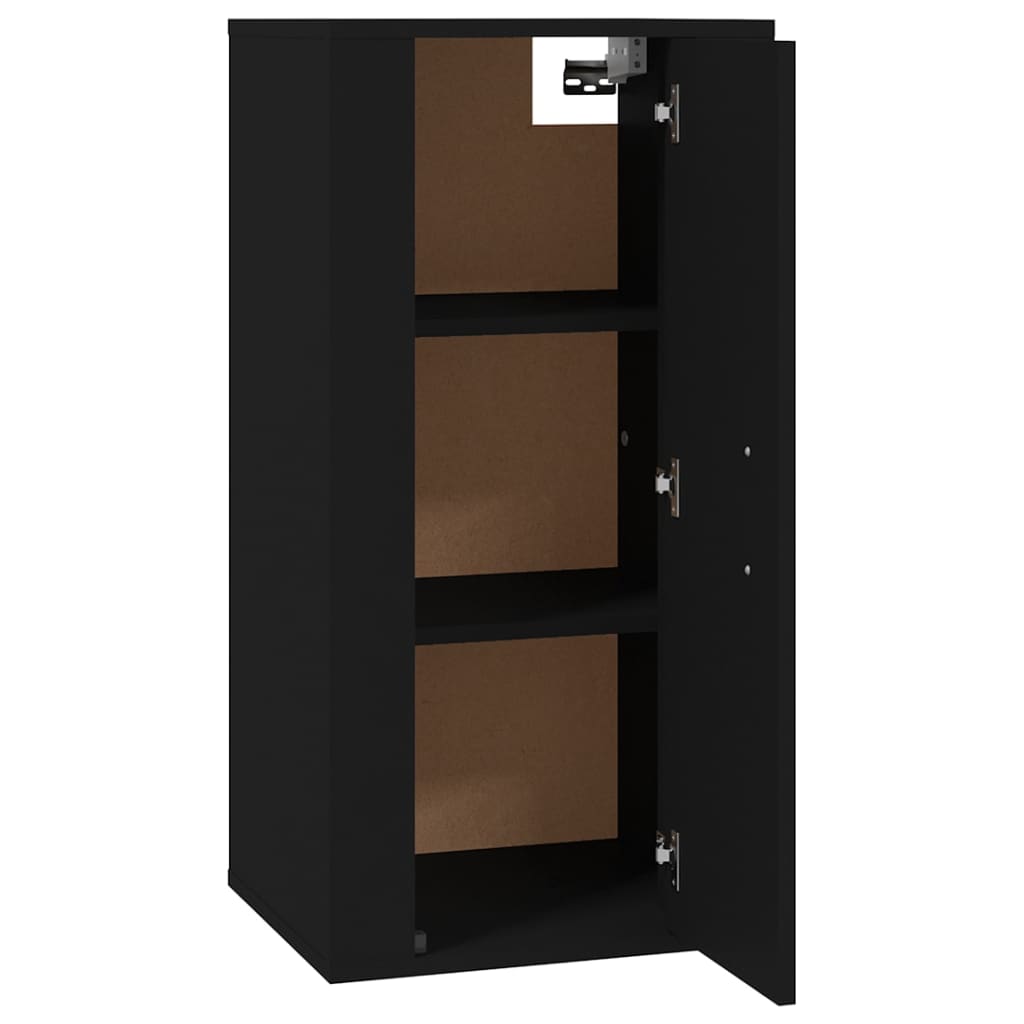 Wall Mounted TV Cabinet Black 40x34,5x80 cm