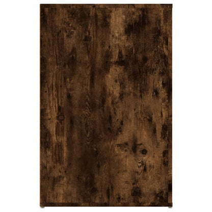 Desk Smoked Oak 100x49x75 cm Engineered Wood